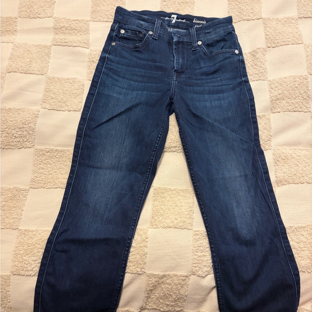 7 For All Mankind Indigo Straight Leg Jeans